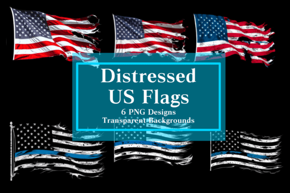 Download Edgy Distressed US Flag Clipart Set PNG - Clipart set png Collection
