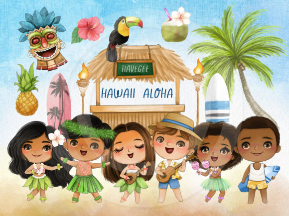 Download Tropical Clipart, Hawaii Aloha Clipart - Tropical clipart Collection